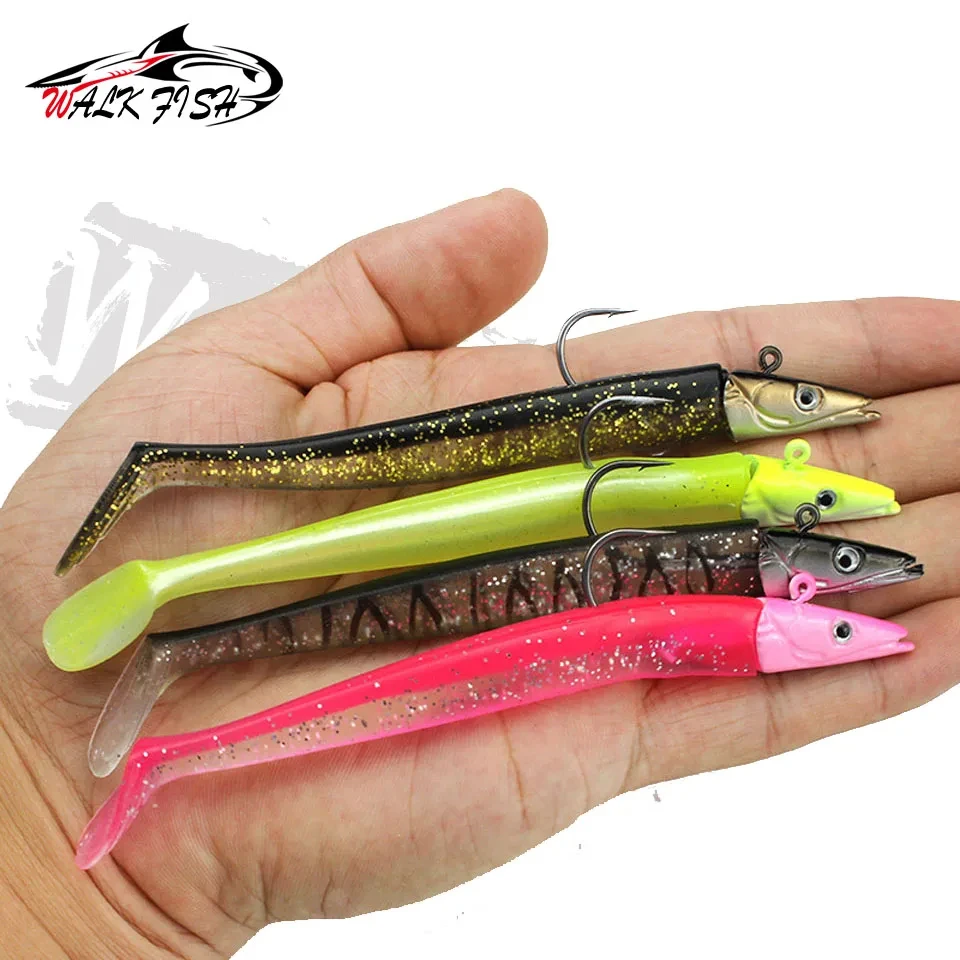 Jig Head Walk Fish – Cabeza de plomo con vinilo para pesca - imagen 4