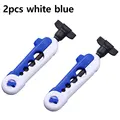 2pcs white blue