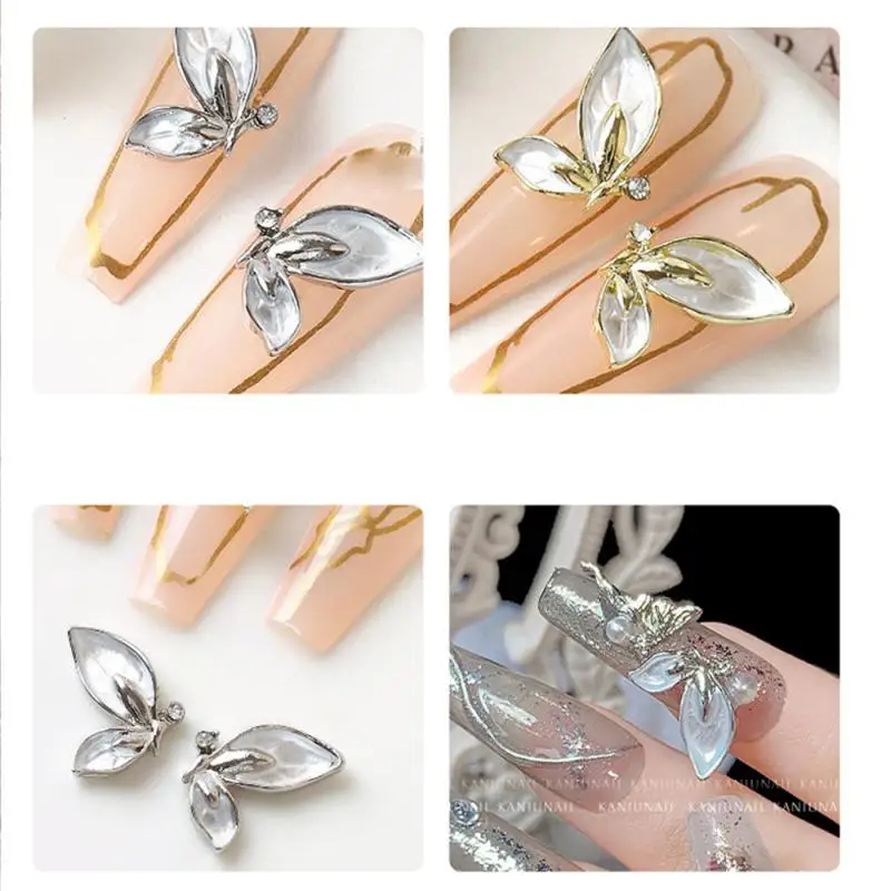 Taladro de uñas Wing, luz de viento de lujo, mano de obra fina, fácil de usar, no se decolora, fácil de llevar, adornos de decoración de uñas - imagen 3