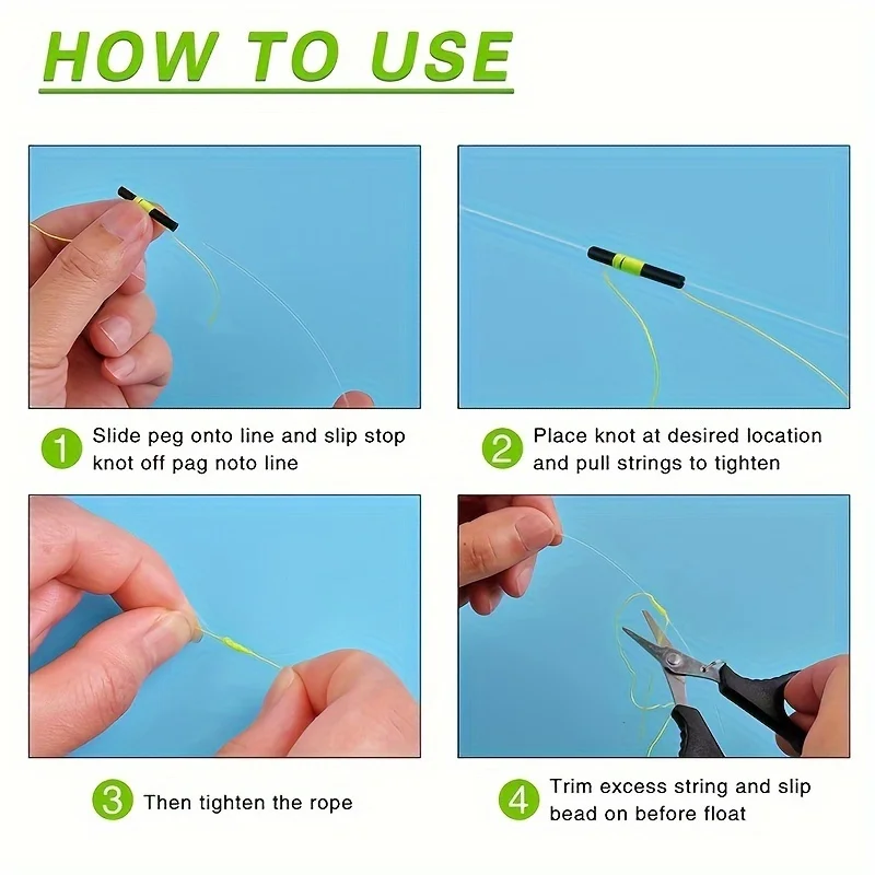 Topes de bobber deslizantes con cuentas para flotadores de pesca - imagen 3