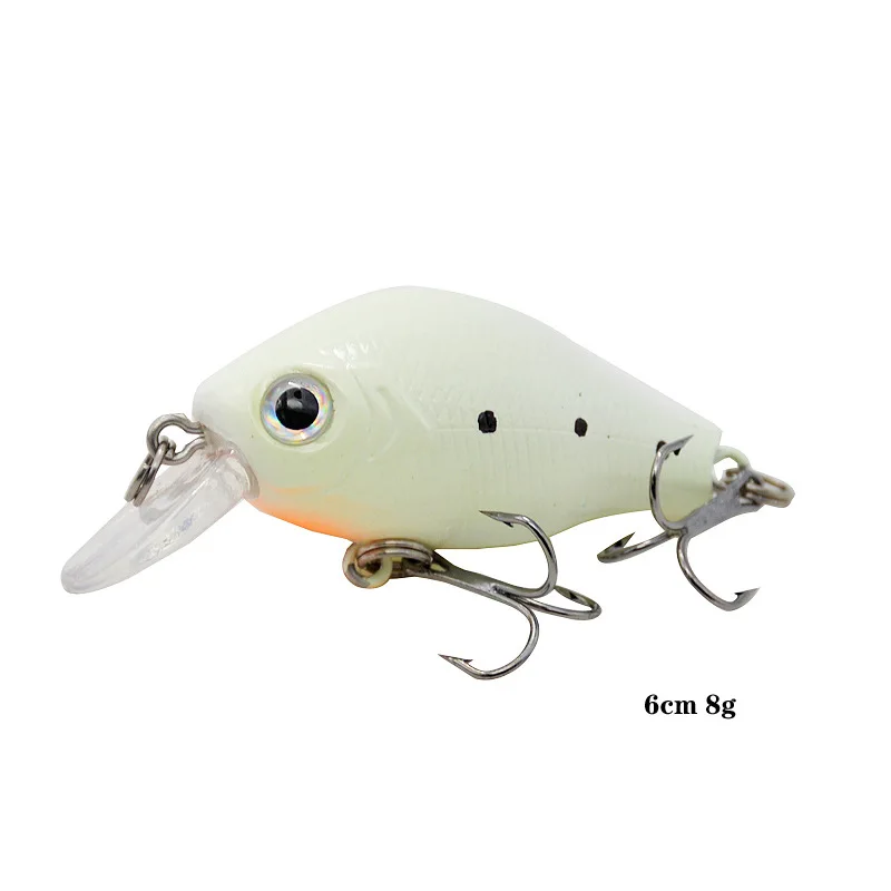 Señuelos de Pesca nocturna, brillantes Wobblers flotantes, cebo de manivela de buceo profundo, 10g, 8g, señuelos artificiales, lote de 2 piezas, venta - imagen 5