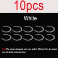10pcs White
