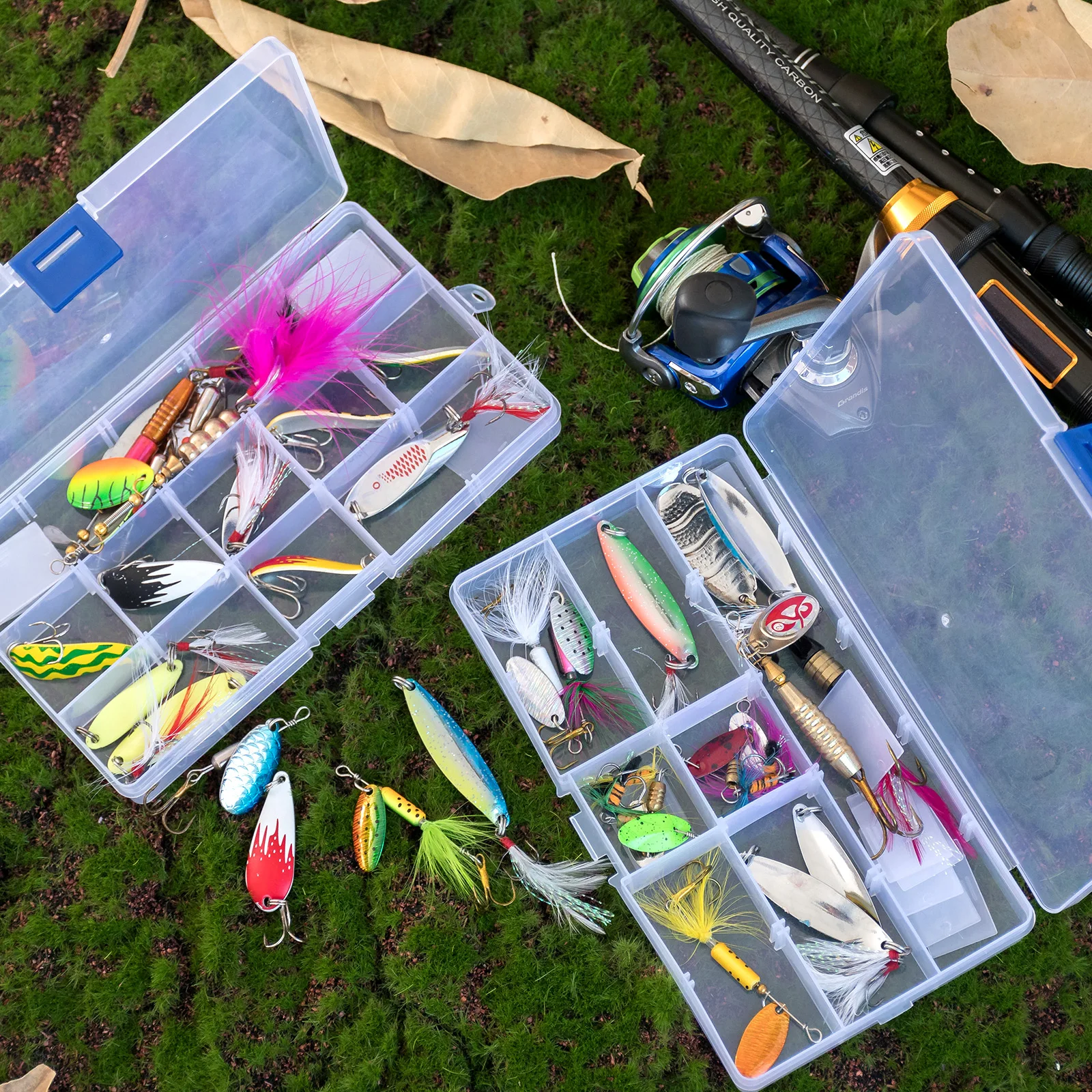 Señuelo lubina cuchara giratoria cola gallo Wobbler Crankbait - imagen 4