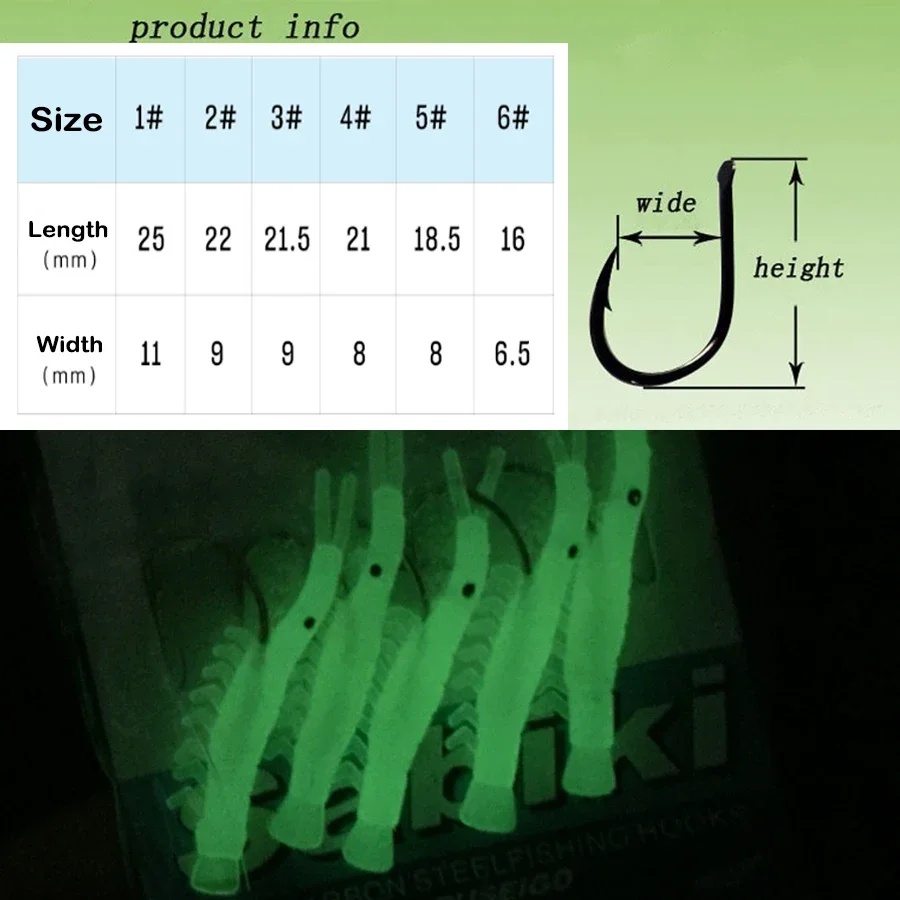 Paquete de 12 aparejos de cebo vivo para pesca de camarones luminosos de agua salada, señuelo de pesca de peces pequeños, aparejos de anzuelo de pesca de trucha y caballa brillante, 5 anzuelos/bolsa - imagen 5