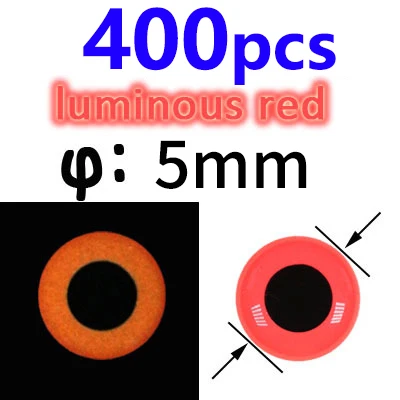 400pcs 12mm red