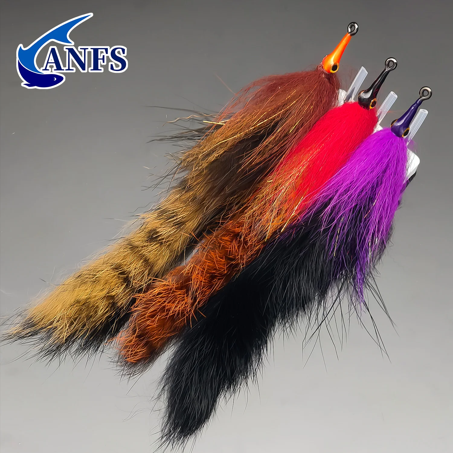 ANFS 1 pieza de mosca de lona, moscas de lona, lazos de mano, moscas de pesca con mosca de vapor para pesca en agua salada - imagen 5