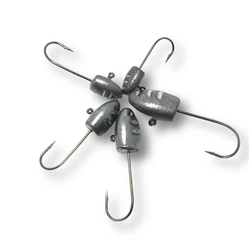 Anzuelos Jig Head con púas para vinilo – Pesca en balsa y hielo