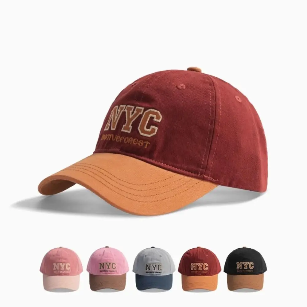 Gorra de béisbol deportiva de algodón con letras ajustables, gorra de lengua de pato Vintage, Anti-UV, letras suaves para exteriores, gorra de béisbol Unisex