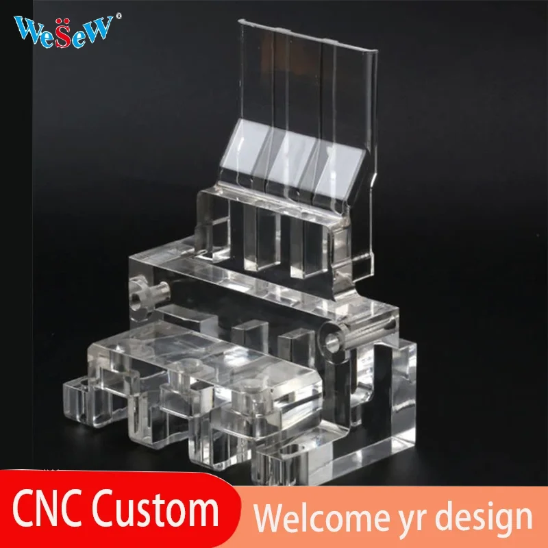 WeSeW Soporte de caña acrílico CNC transparente — Personalizado OEM