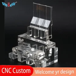 WeSeW Soporte de caña acrílico CNC transparente — Personalizado OEM