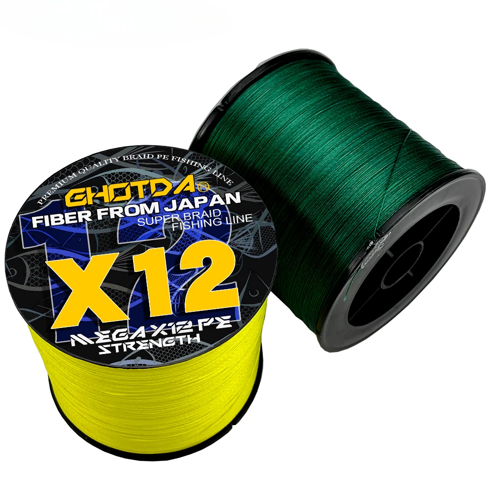 GHOTDA-sedal de Pesca trenzado de 300M, 12/16 hebras, multifilamento flotante 100% PE, cable principal, accesorios de Pesca de agua salada marina - imagen 2