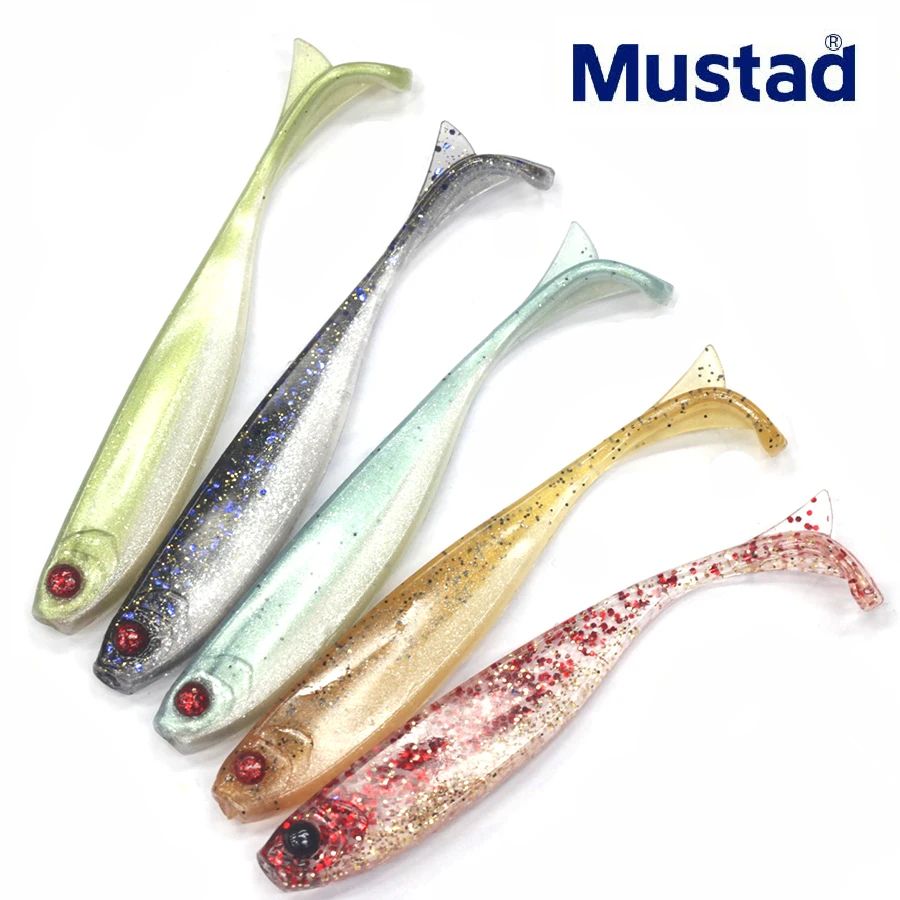 Mustad KEEL TAIL MINNOW Mezashi señuelo suave cebo 3 pulgadas/3,5 pulgadas 3g/4,6g 6 uds perca M cebo de pesca al aire libre - imagen 4