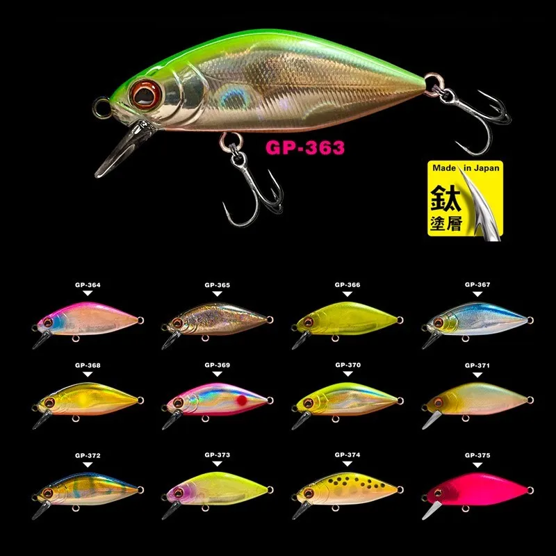 GUÍA POST 2023 nuevo Tangpi hundimiento Minnow señuelo de pesca 45mm/3,5g capa de agua entera pequeño señuelo fregaderos lento cebo Artificial para lubina - imagen 4