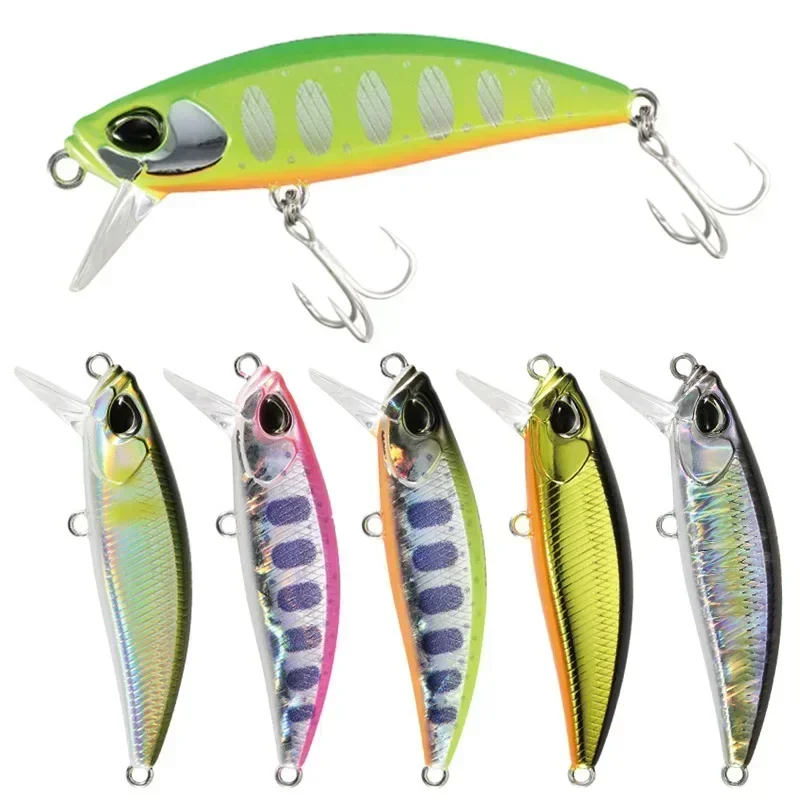 ALASICKA 1 Uds 48mm 6,5g japonés hundimiento Minnow señuelo de Pesca trucha Peche Wobbler Pesca cebo Artificial aparejos de Pesca cebo duro - imagen 3