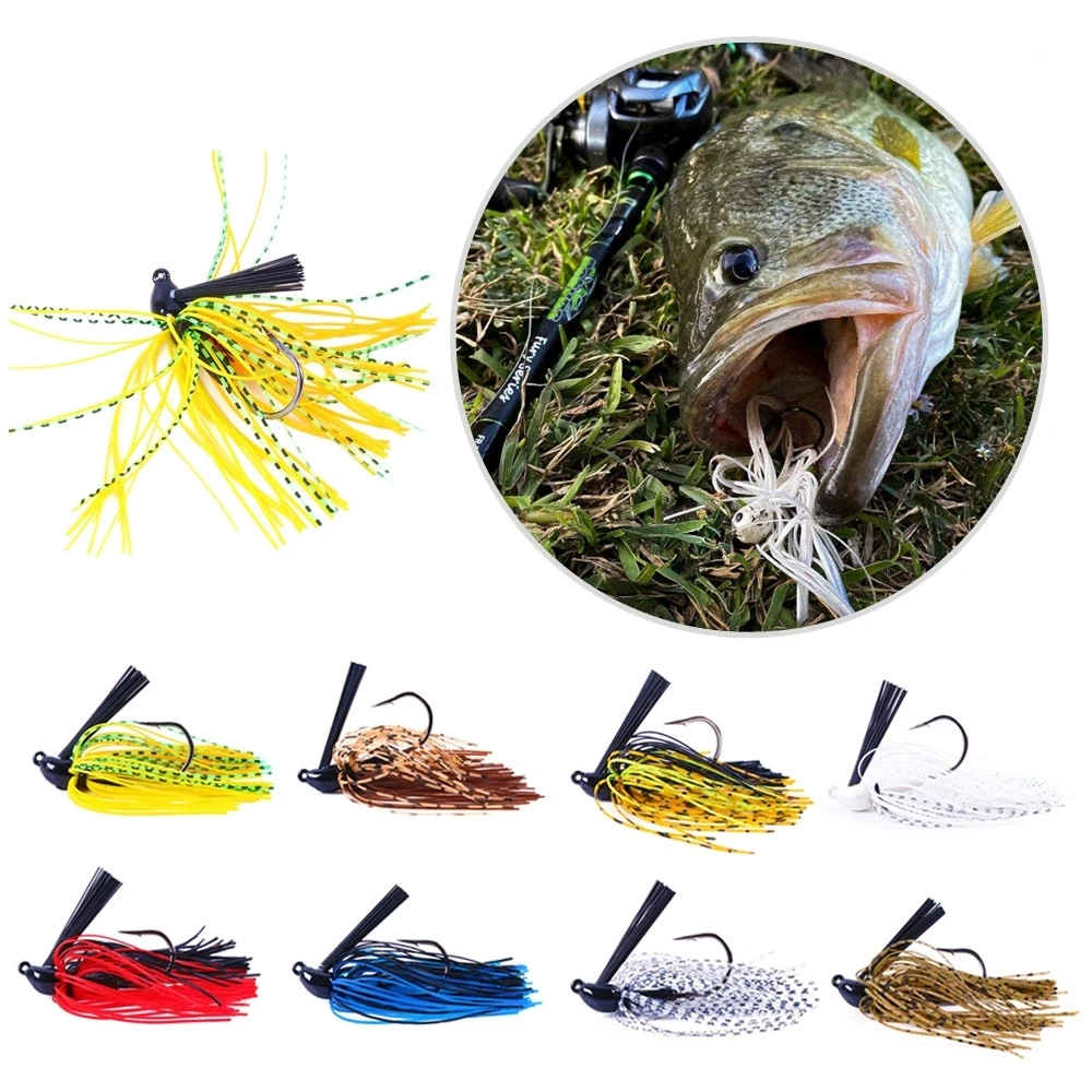 Señuelos Swimbait con faldas de silicona para lubina, trucha y salmón - imagen 2