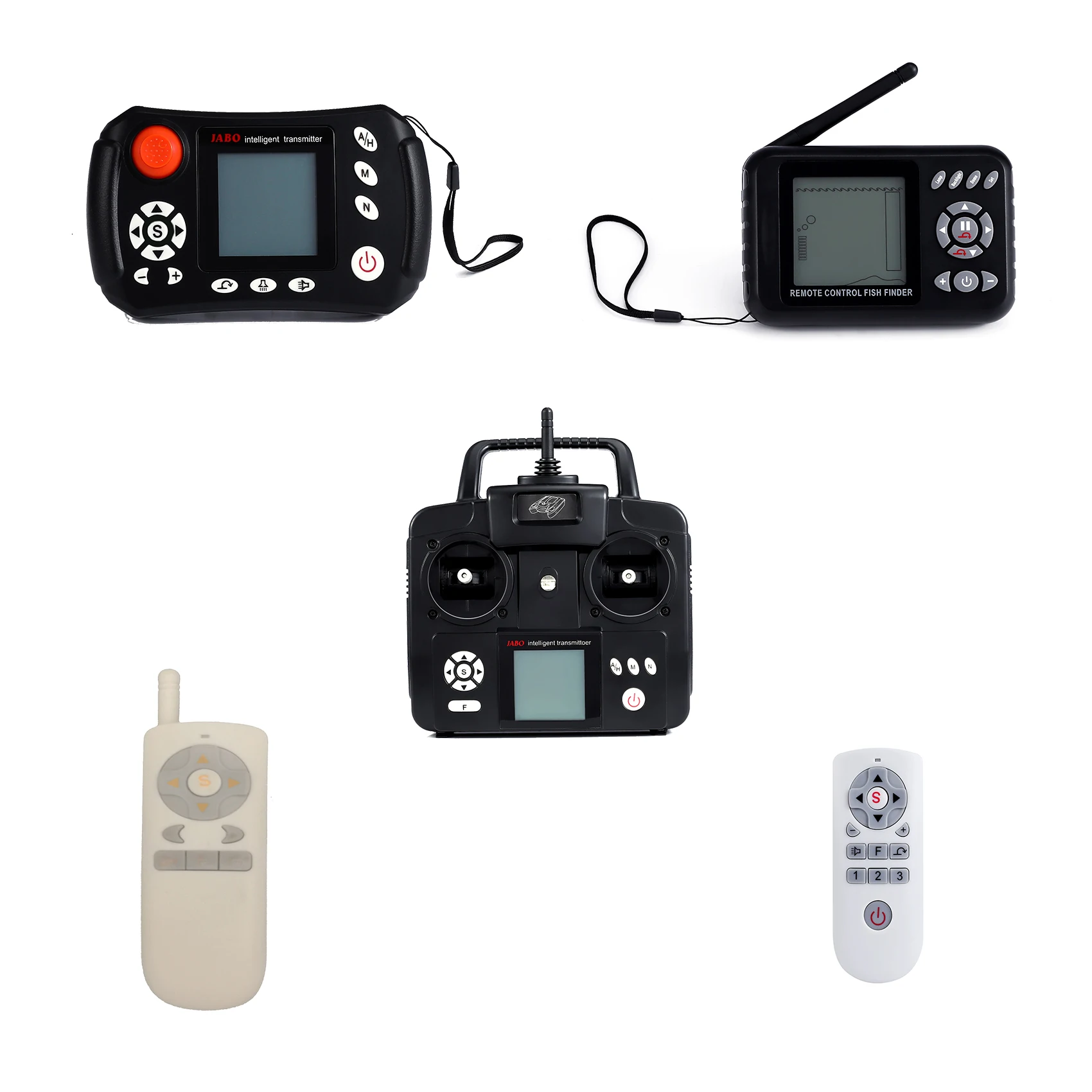 JABO Barco de cebo teledirigido con pantalla LCD y control remoto - imagen 4
