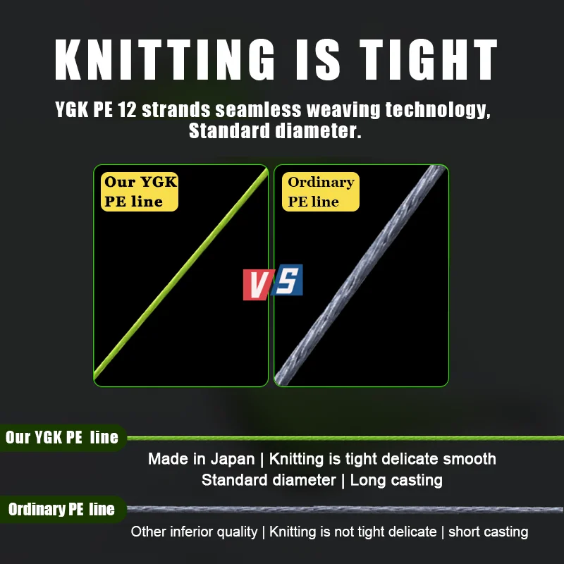 ZUKIBO-sedal de pesca trenzado X8 Original de Japón, 500M, 14LB-80lb, multifilamento de alto estength, línea de PE para agua salada - imagen 5