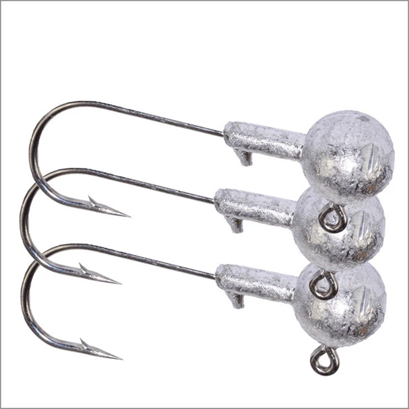 Anzuelos de cabeza de plomo para pesca, anzuelos de 3,5g, 5g, 7g, 10g, 14g, de alta calidad, con púas de agua salada, para señuelos blandos, 5 unids/lote por paquete - imagen 4