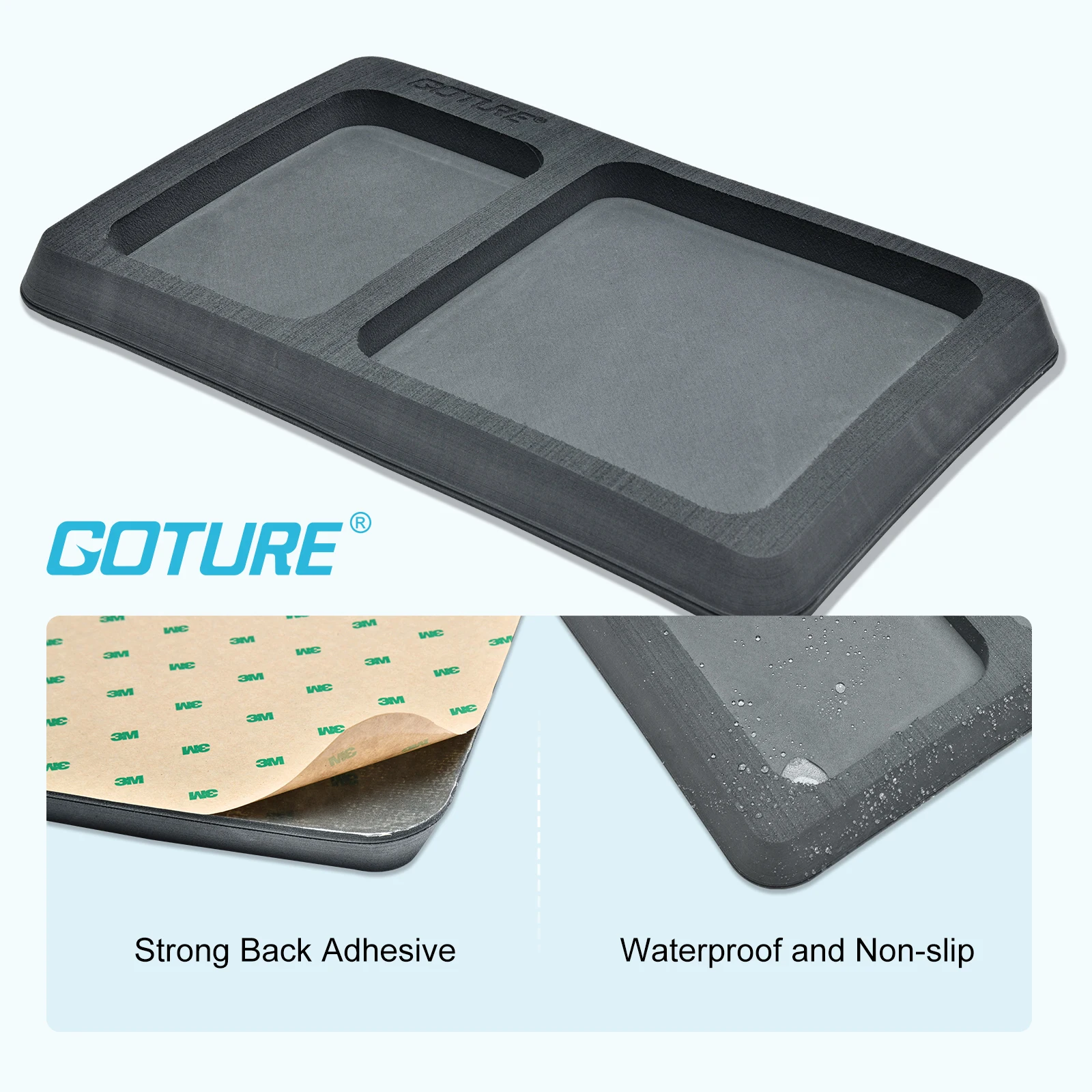 Goture-Regla de pesca de espuma para barco y Kit de soporte para teléfono móvil, accesorio de tablero para barco de pesca 2 en 1, herramienta de pesca con respaldo adhesivo - imagen 4