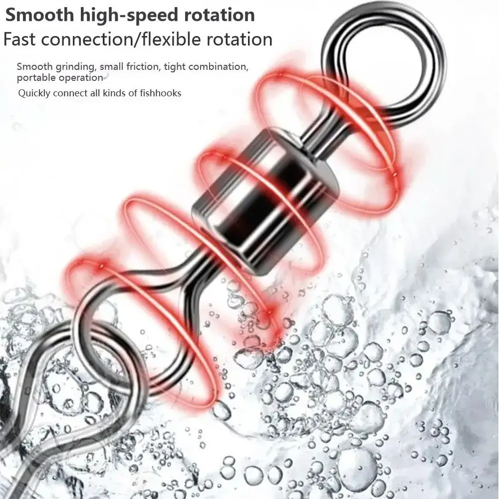 Nuevo Rodamiento giratorio de acero inoxidable, herramienta de aparejos de bucle de 8 palabras, Pin conector - imagen 4