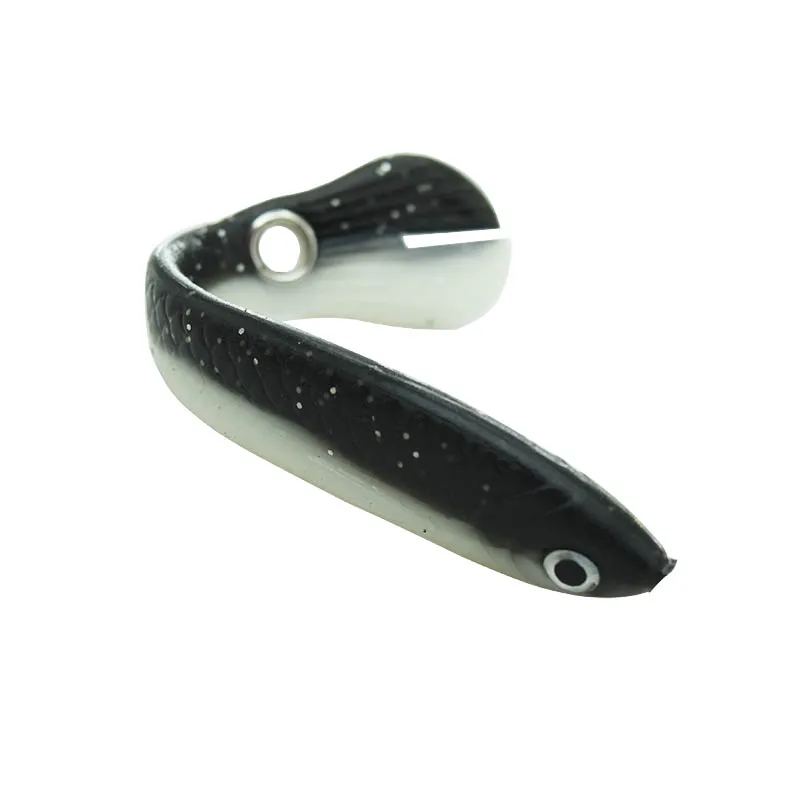 Señuelo de Pesca suave, cebo Artificial biónico de silicona para Pesca de lubina, 10cm/6g, 5 unids/lote - imagen 5