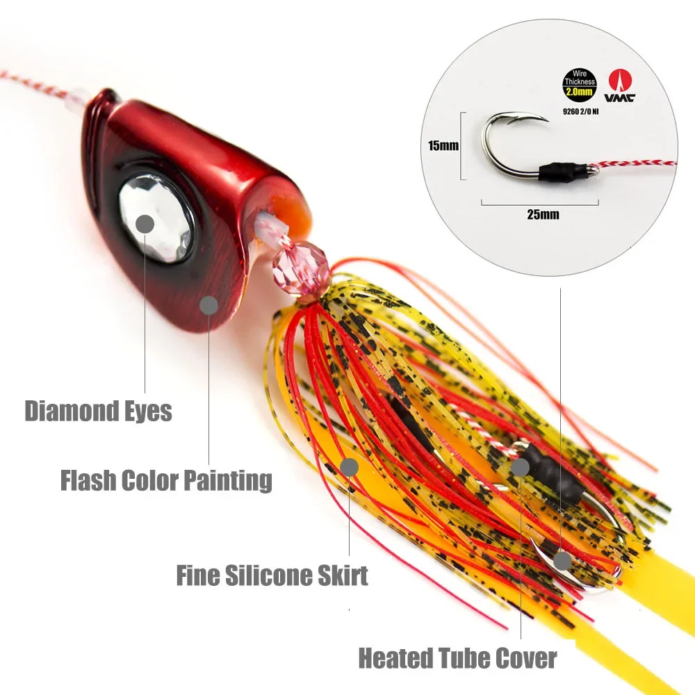 Countbass 100g Ultimate Slider Jig Tai goma Kabura inferior Madai aparejo ayudar gancho calamar pargo plomo señuelo de pesca - imagen 3