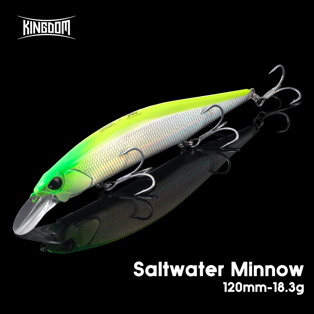 Jerkbait Kingdom Long Casting para Lubina en Mar