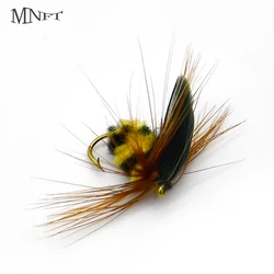 Moscas secas MNFT – Patrón abejorro negro y amarillo para trucha