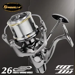 Carrrete giratorio SAMOLLA 8000-14000 acero inoxidable arrastre 25KG surf pesca