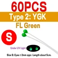 60pcs YGK S FLG