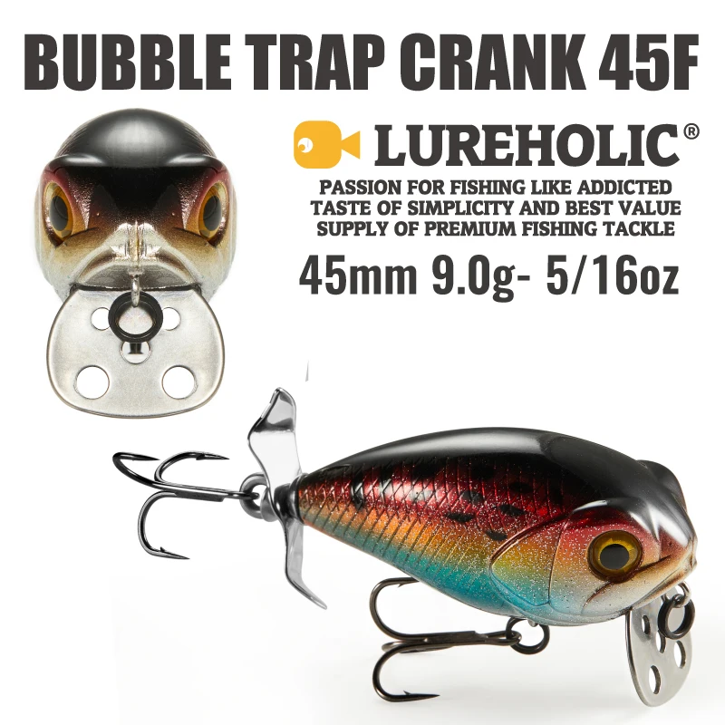 LUREHOLIC Trampa de Burbujas 45F – Cebo duro flotante para lubina - imagen 3