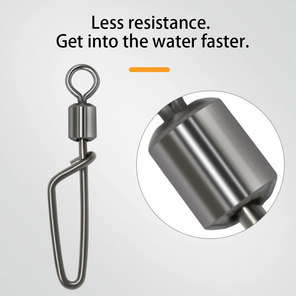 DNDYUJU-Accesorios de aparejos de pesca a presión, Conector de señuelo, herramientas de enclavamiento, 20 piezas, acero inoxidable - imagen 5