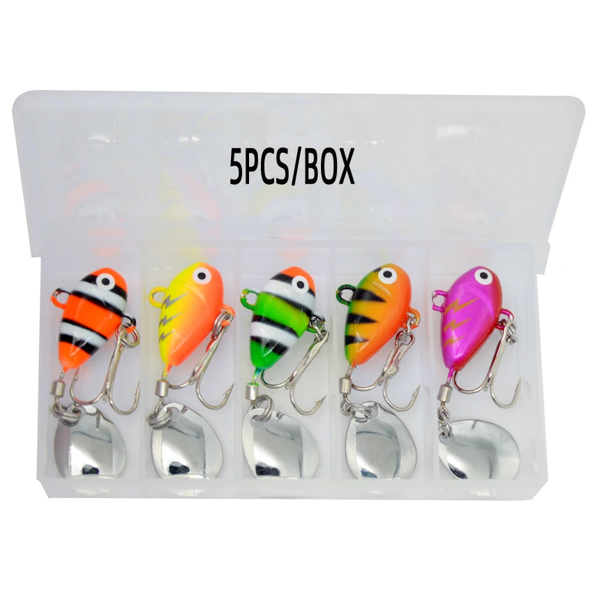 5 unids/caja 10/14/16/28g cebo giratorio Señuelos de Pesca Spinnerbait Vib plantilla de Metal cebo Artificial Swimbait accesorios de pesca de carpa - imagen 5