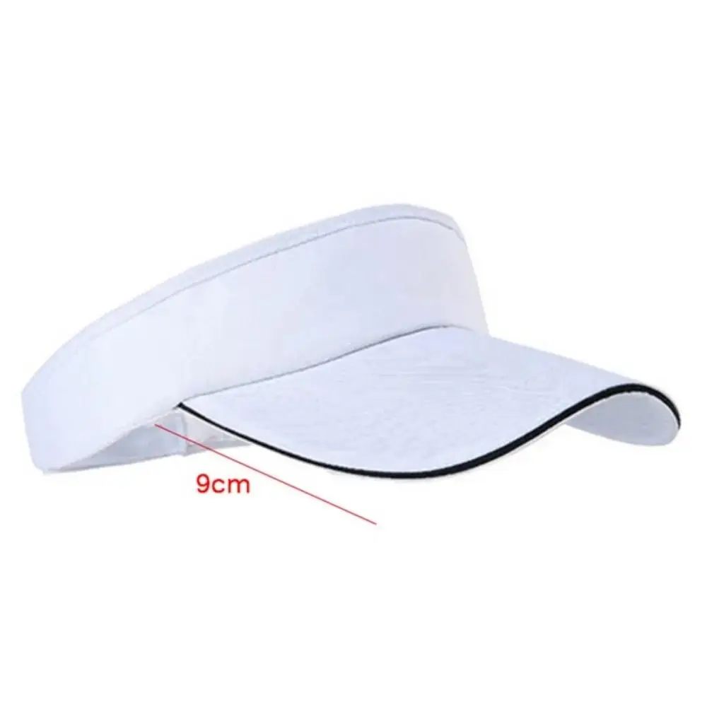 Sombreros de sol de aire transpirables con parte superior vacía, visera para el sol, protección UV, gorra de protección solar para tenis, sombrero para el sol superior vacío cómodo ajustable - imagen 5