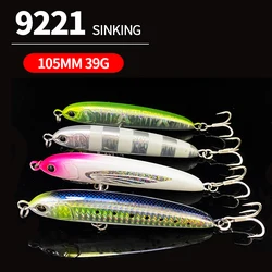Cebo lápiz que se hunde tembloroso Swimbait de fundición larga para agua salada