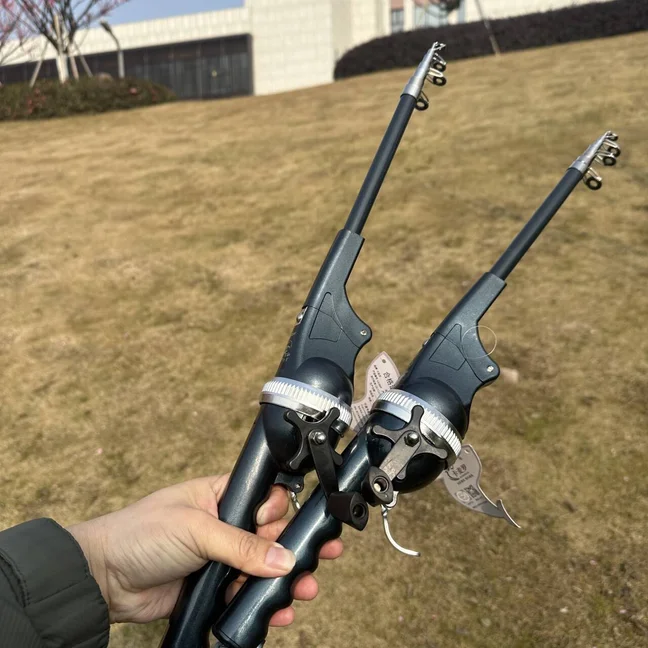 Caña telescópica carbono ultraligera para surf baitcasting viaje