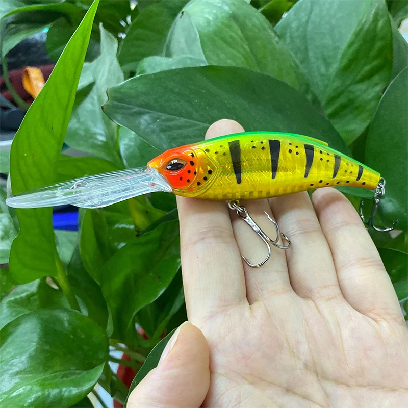 Señuelo de Pesca de manivela piezas, Wobbler, 17,5g, 85mm, Minnow Isca, Artificial, Crankbait, Leurre de Lucio, aparejos de Pesca de curricán - imagen 3
