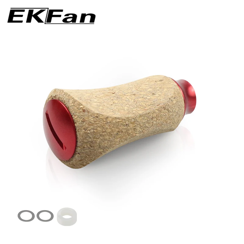 EKFan nuevo 42MM corcho 10G perilla traje para eje de 4MM 7x4x2,5 MM rodamientos Bastcast mango de carrete giratorio DIY - imagen 3