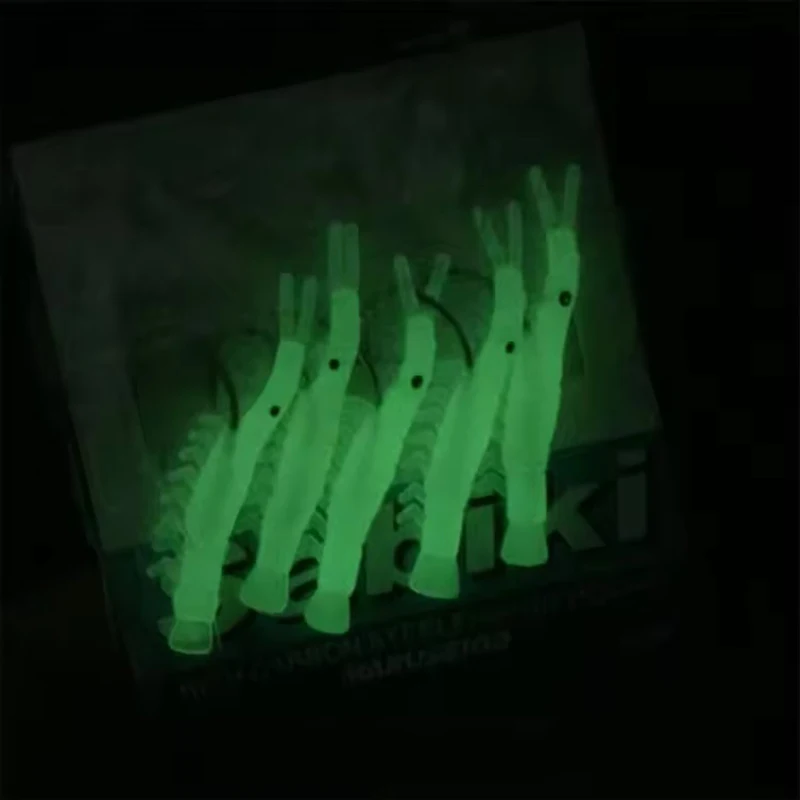 WEIHE-señuelo luminoso de pesca, anzuelo de Camarón, Sabiki, con 5 ganchos, para mar - imagen 2