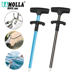 Herramienta removedora de anzuelos de pesca, removedor de señuelos de pesca, separador de anzuelos de tubo de aluminio, Extractor portátil de anzuelos