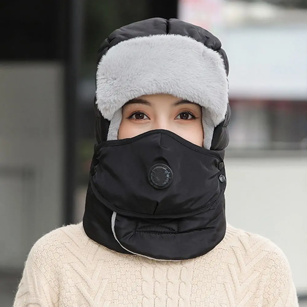 Moda con gafas antiniebla gorro de cazador térmico a prueba de frío gorros gruesos a prueba de viento gorros de ciclismo invierno cálido - imagen 3