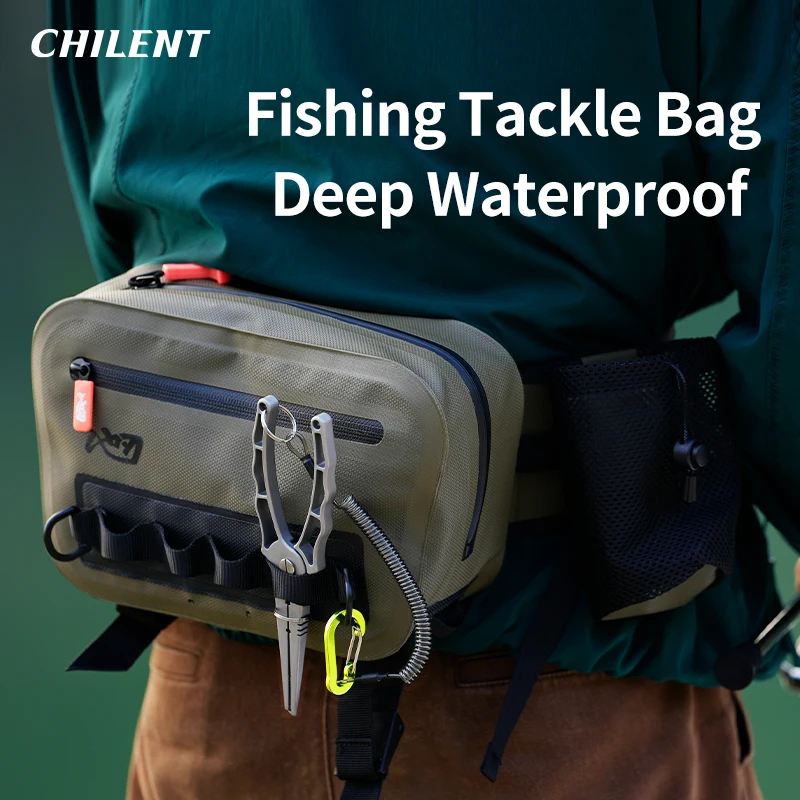 LINNHUE Riñonera impermeable de pesca – Bolsa cruzada para aparejos