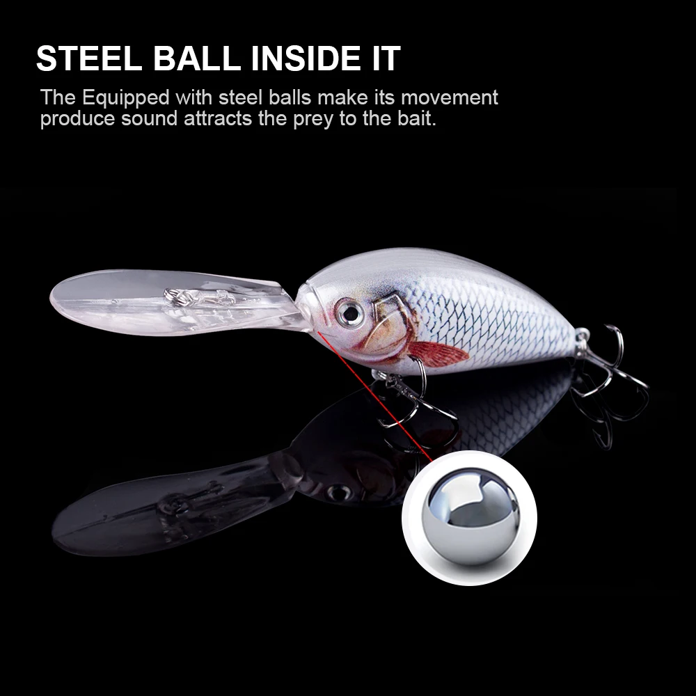 Hanlin-señuelo de pesca flotante de plástico duro, cebo Artificial para Lucio, aparejos de lubina, 115mm/18g - imagen 5