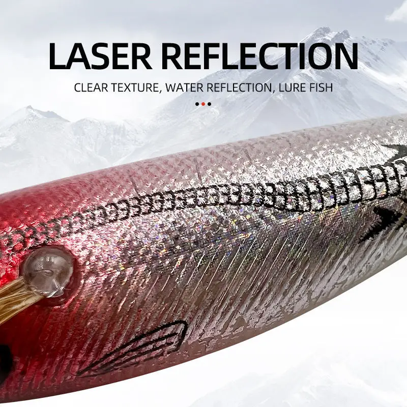 20 piezas de 6 colores pintura en aerosol madera brillante camarones anzuelos de calamar cebo duro herramientas de pesca calamar simulado cuentas de sonido señuelos - imagen 3