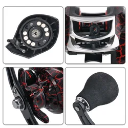 Carrete Baitcasting AK200 ultraligero – Freno magnético 7.1:1