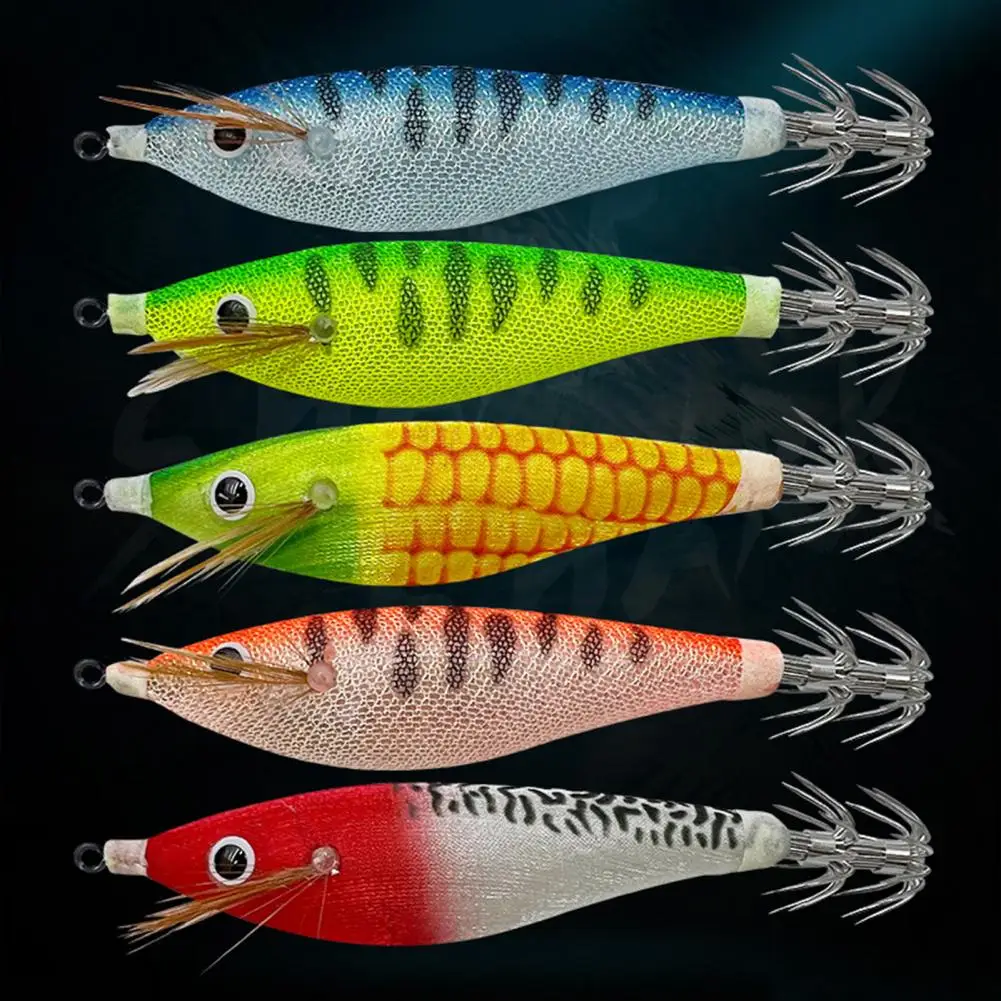 Señuelo de camarón brillante de 10CM/10G, señuelo de pesca simulado con anzuelo de calamar, cebo Artificial biónico, accesorios de pesca de trucha y lubina