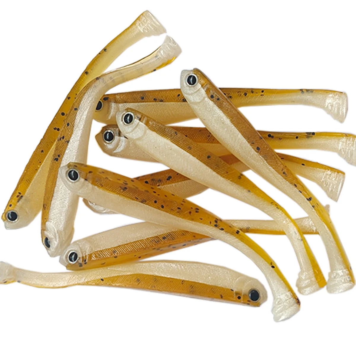 10 Uds 8cm/2g pececillo negro señuelos blandos agua dulce agua salada tiro de gota pesca Jigging silicona cebo Artificial lubina plantillas gusanos - imagen 4