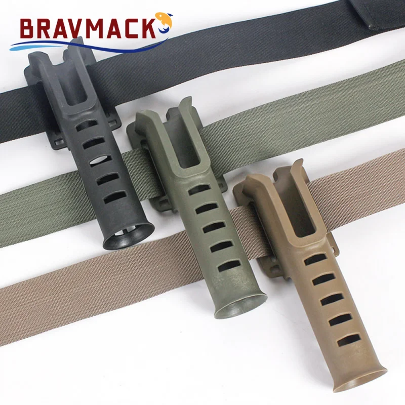 Soporte de caña de pescar con cinturón portátil, soporte de caña de pescar multifuncional, soporte de caña de pescar ajustable y ligero para pescar - imagen 5