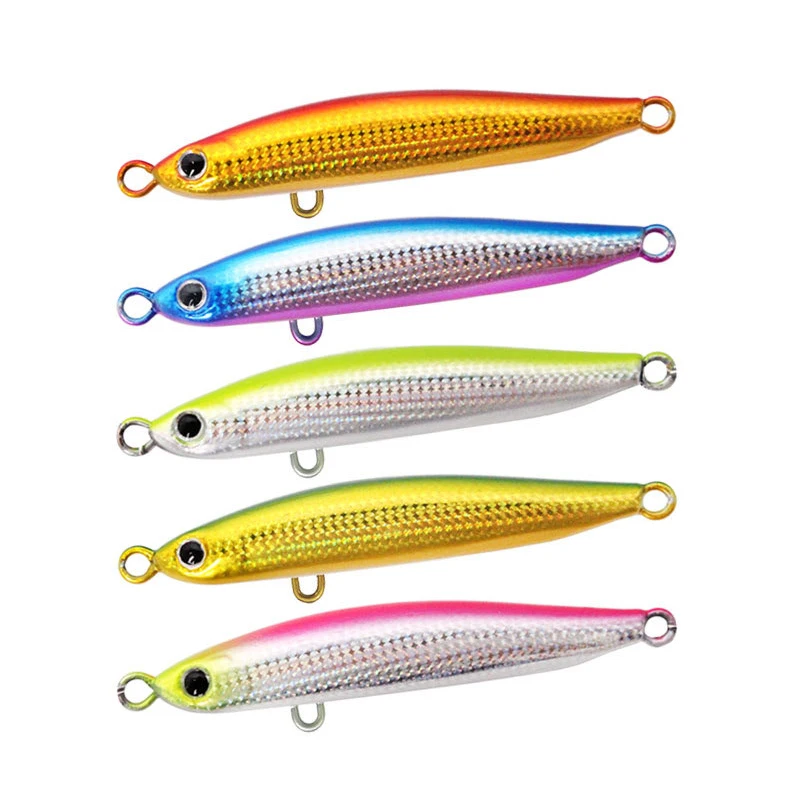 Señuelo de pesca Artificial, plantilla de fundición de Metal, superquatity, 10g-15g-20g-30g-40g-60g-80g, arrastre de orilla, cuchara Jigging, 1 piezas - imagen 2