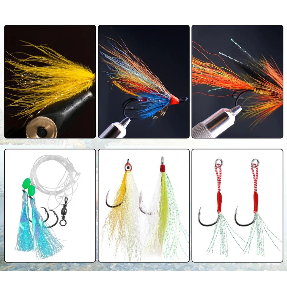 Hilo holográfico para atar moscas Maximumcatch: 1/69" de ancho, Flashabou, paquete de 4, colores vibrantes, perfecto para material para atar moscas - imagen 2